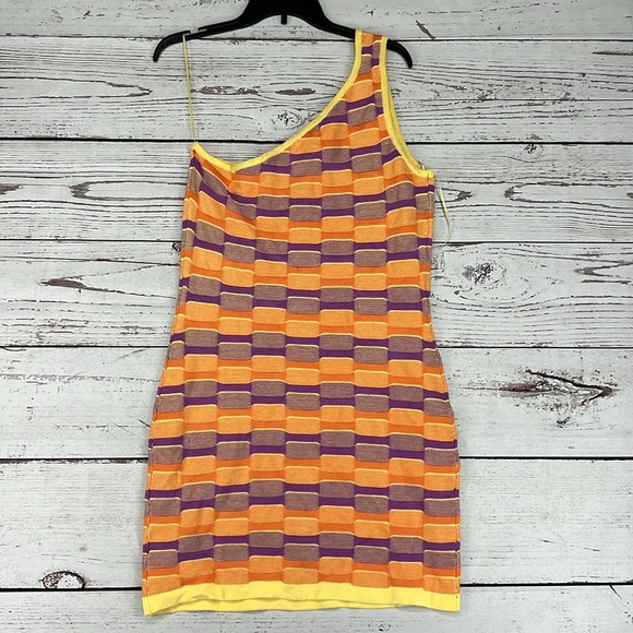 Cotton On Curve One Shoulder Knit Mini Dress - Picture 5 of 5